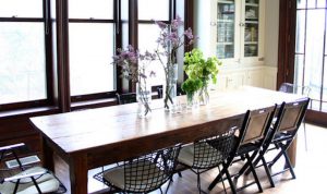 beautiful table with flowers