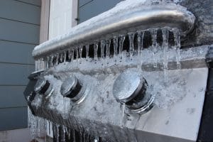 Outdoor Grill Covered in Ice - - The Morty Blog - Seven Home Maintenance Tasks for Autumn